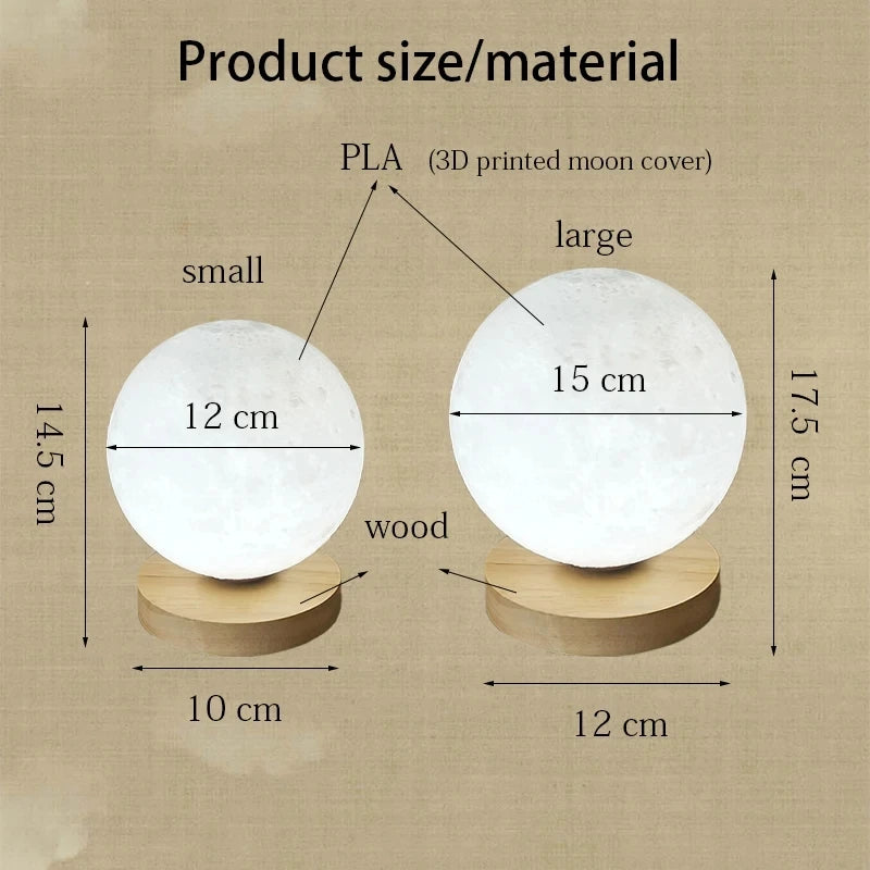 3D MoonGlow Table Lamp